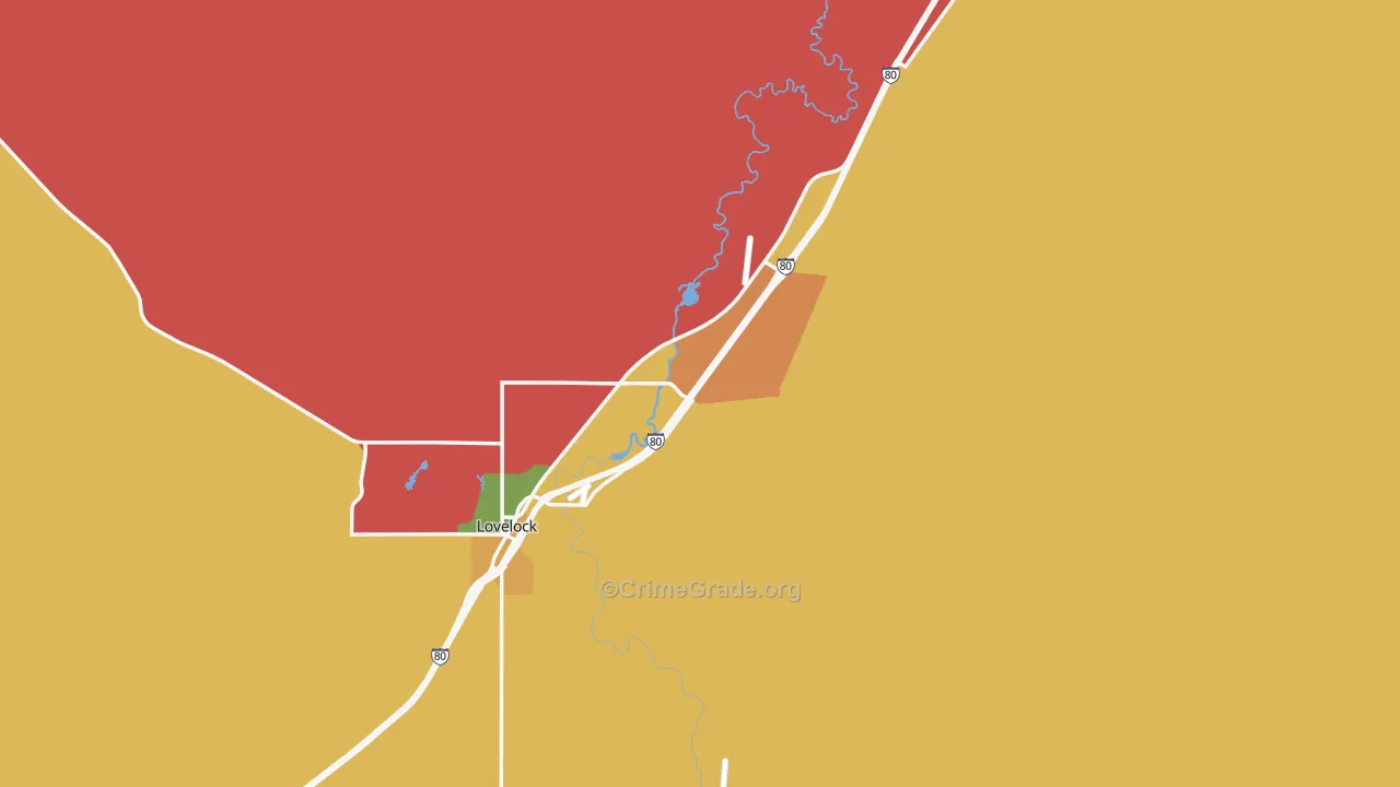 89419, NV Map of Drug-Related Crime Rates