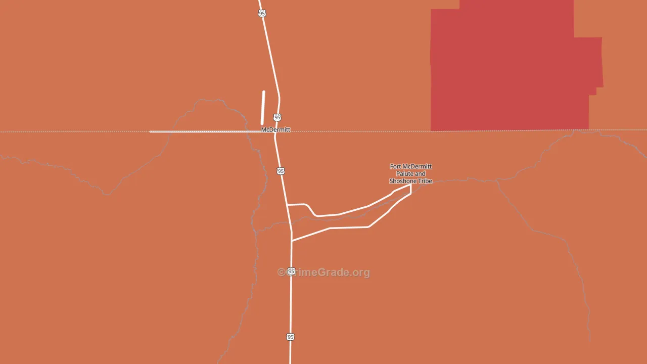 89421, NV Map of Drug-Related Crime Rates