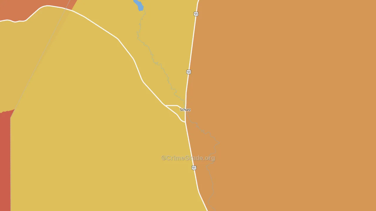 89427, NV Map of Drug-Related Crime Rates