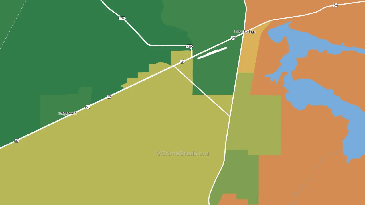 89429, NV Map of Drug-Related Crime Rates