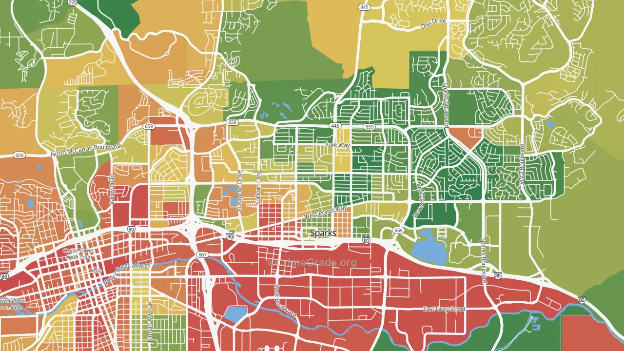 89431, NV Map of Drug-Related Crime Rates