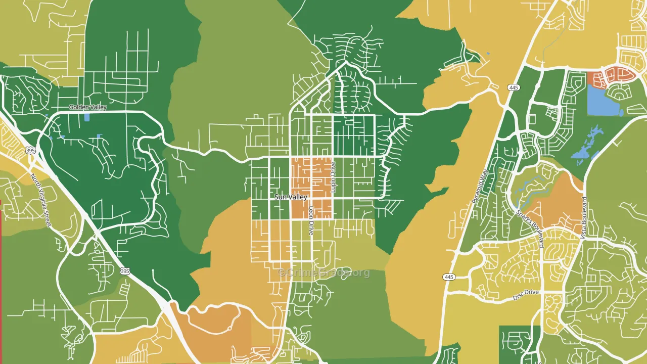 89433, NV Map of Drug-Related Crime Rates
