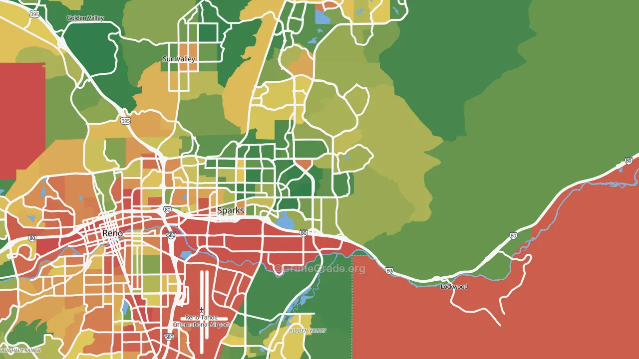 89434, NV Map of Drug-Related Crime Rates