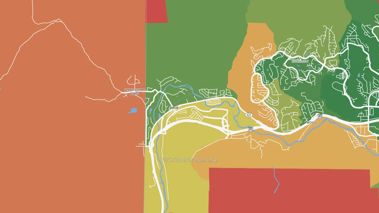 89439, NV Map of Drug-Related Crime Rates