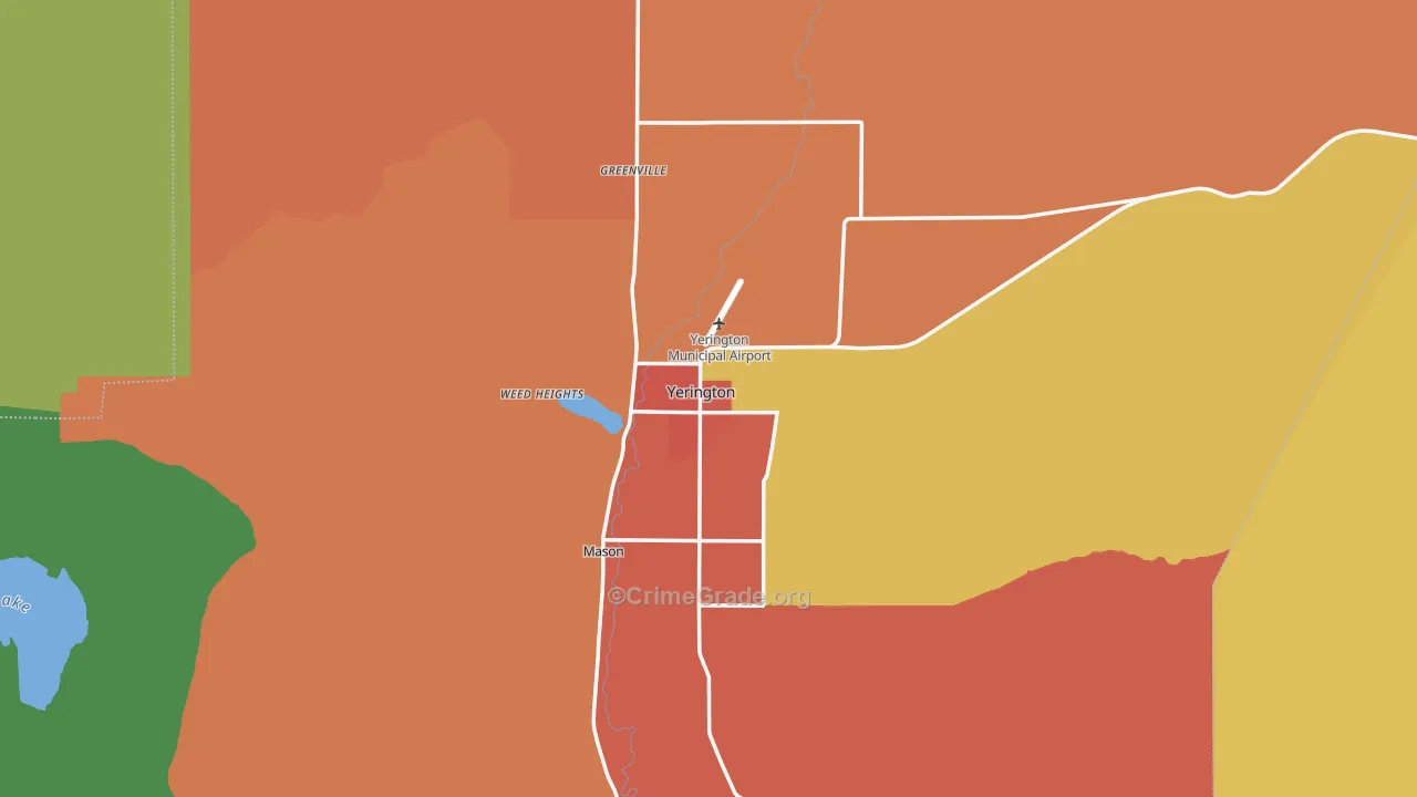89447, NV Map of Drug-Related Crime Rates