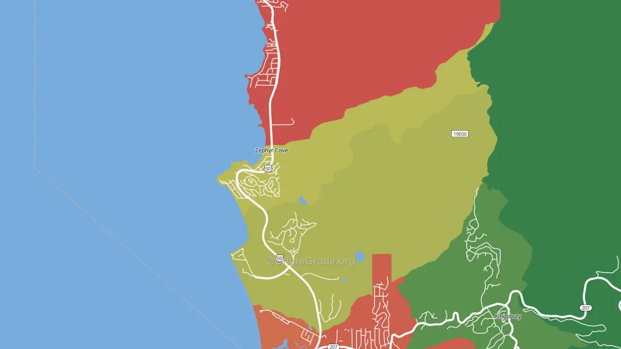 89448, NV Map of Drug-Related Crime Rates