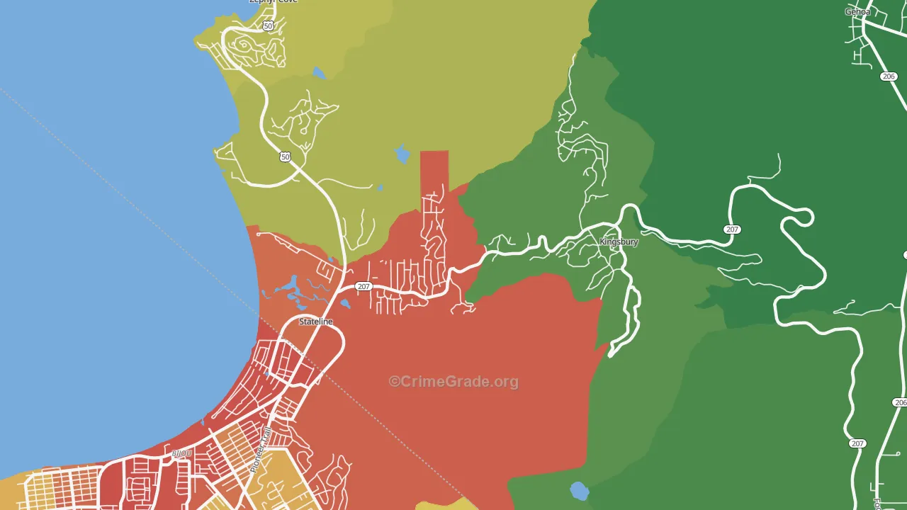 89449, NV Map of Drug-Related Crime Rates