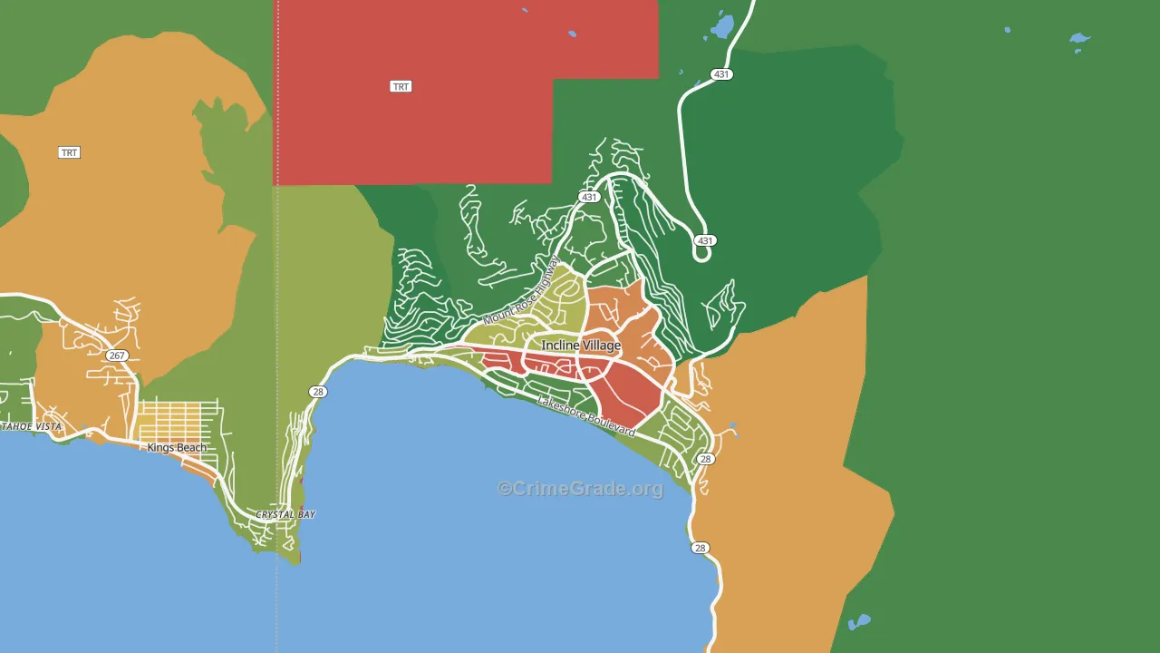 89451, NV Map of Drug-Related Crime Rates