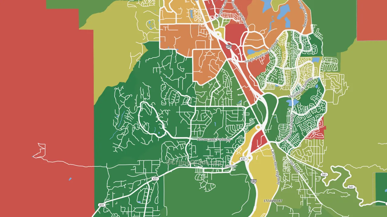 89511, NV Map of Drug-Related Crime Rates