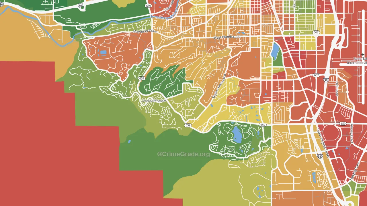 89519, NV Map of Drug-Related Crime Rates