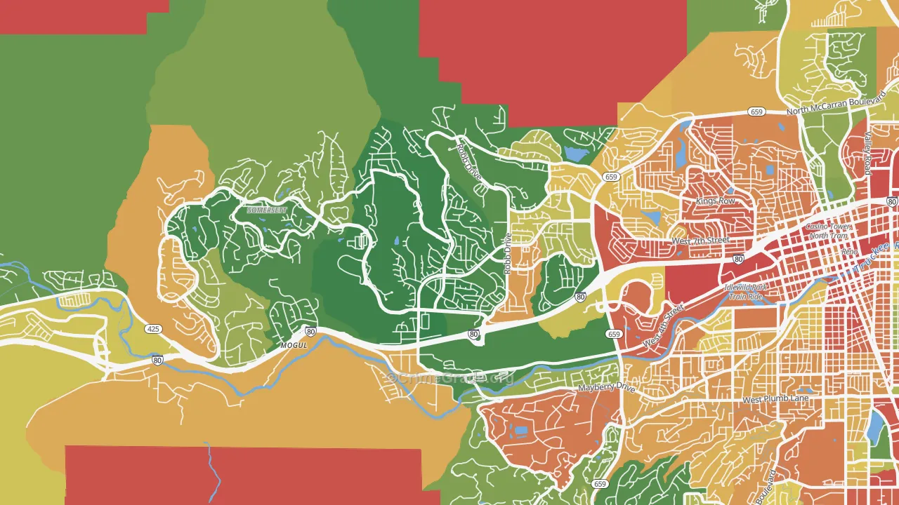 89523, NV Map of Drug-Related Crime Rates