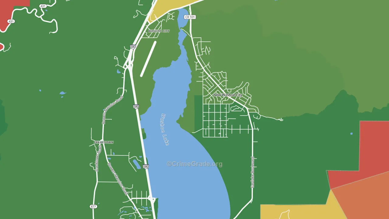 89704, NV Map of Drug-Related Crime Rates