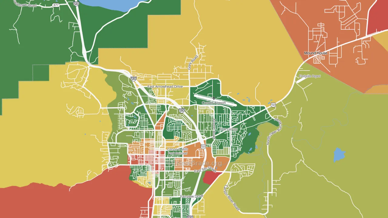 89706, NV Map of Drug-Related Crime Rates