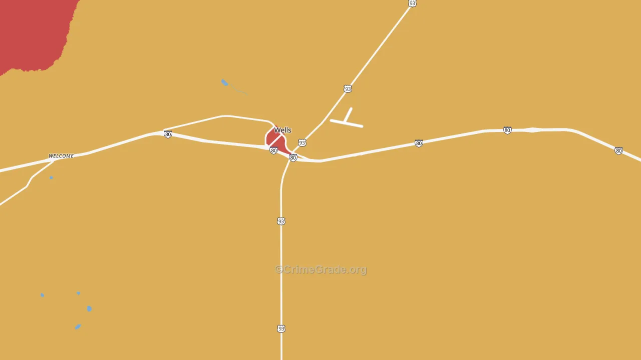 89835, NV Map of Drug-Related Crime Rates