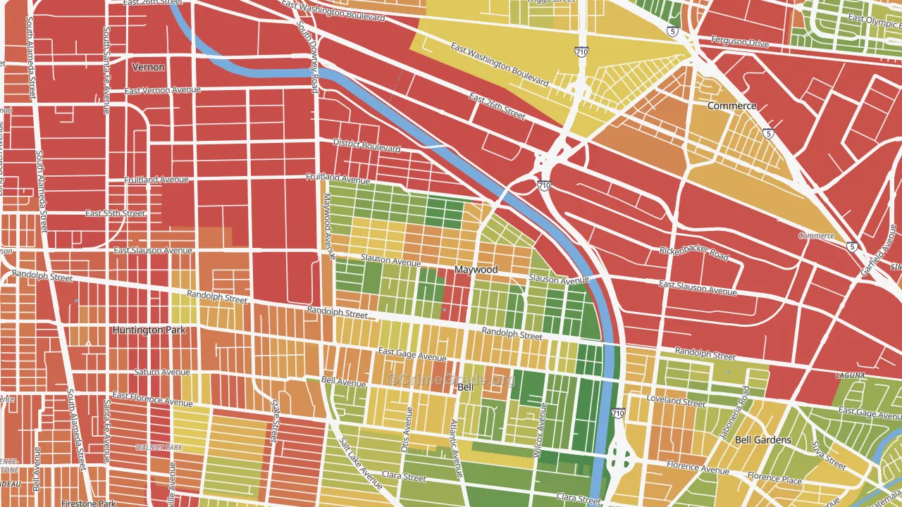 90270, CA Map of Drug-Related Crime Rates