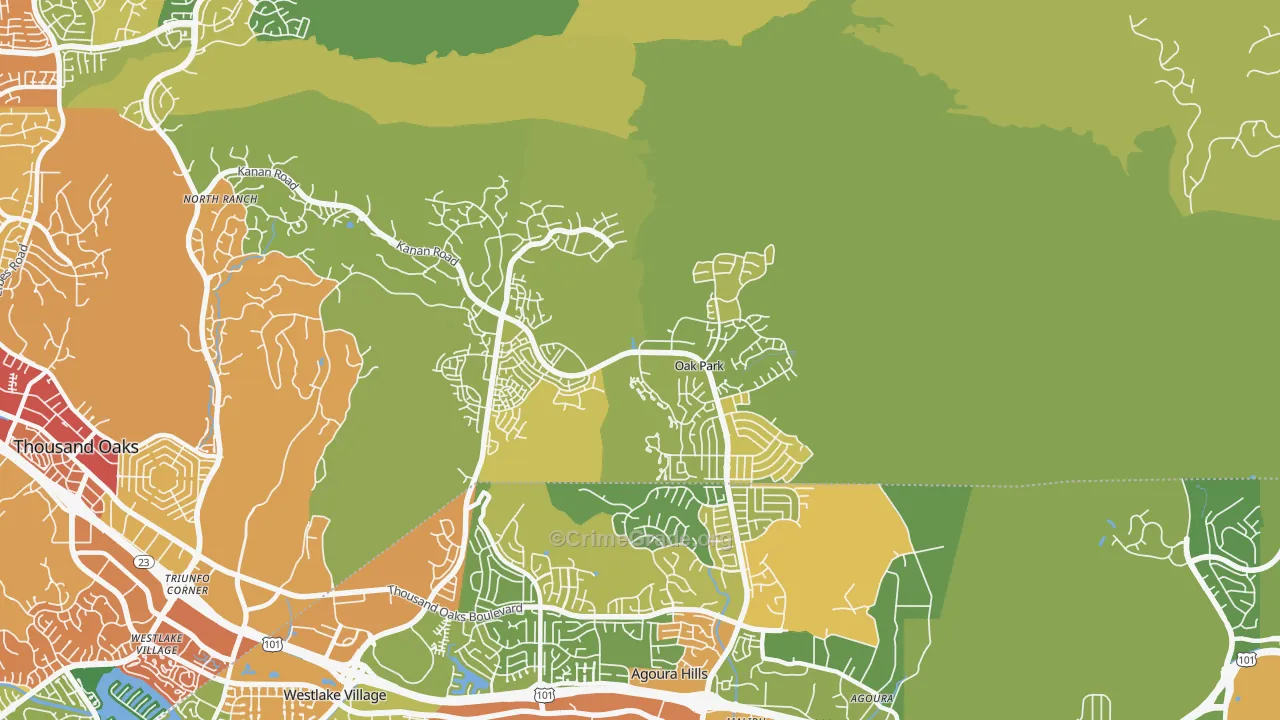 91377, CA Map of Drug-Related Crime Rates