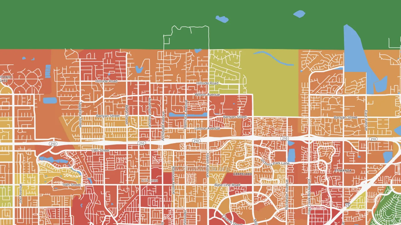 91737, CA Map of Drug-Related Crime Rates