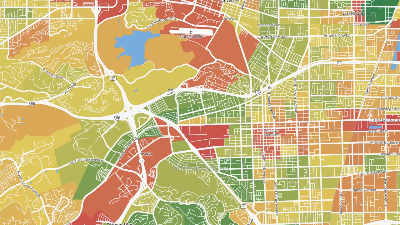 91768, CA Map of Drug-Related Crime Rates