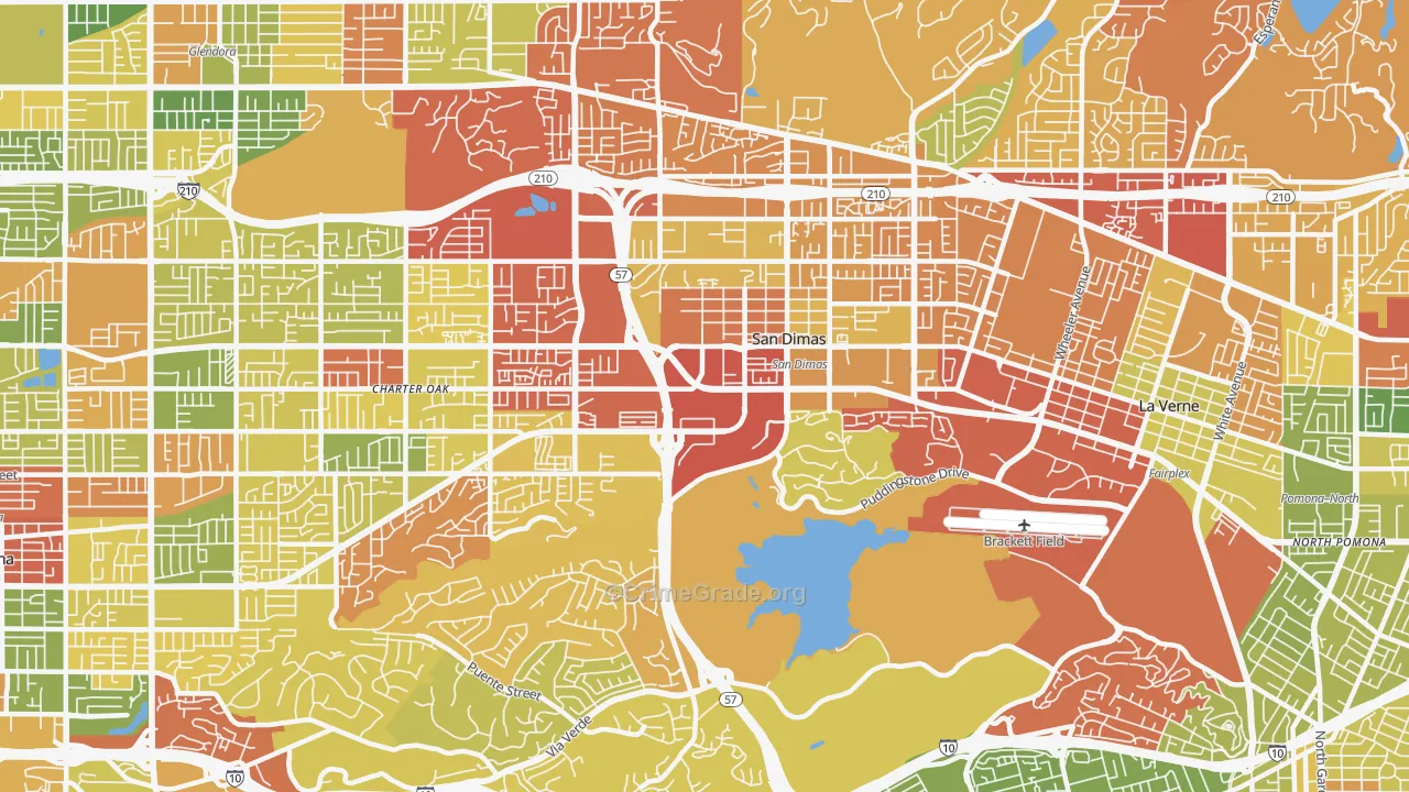 91773, CA Map of Drug-Related Crime Rates