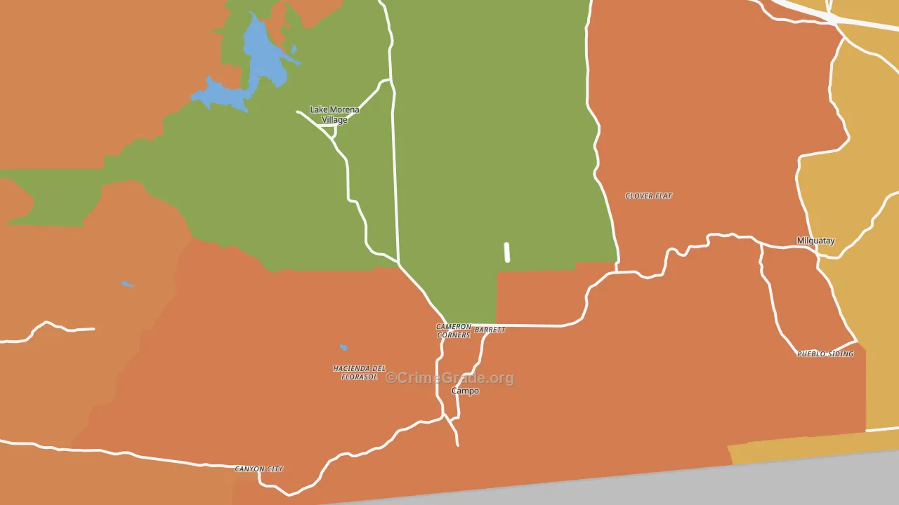 91906, CA Map of Drug-Related Crime Rates