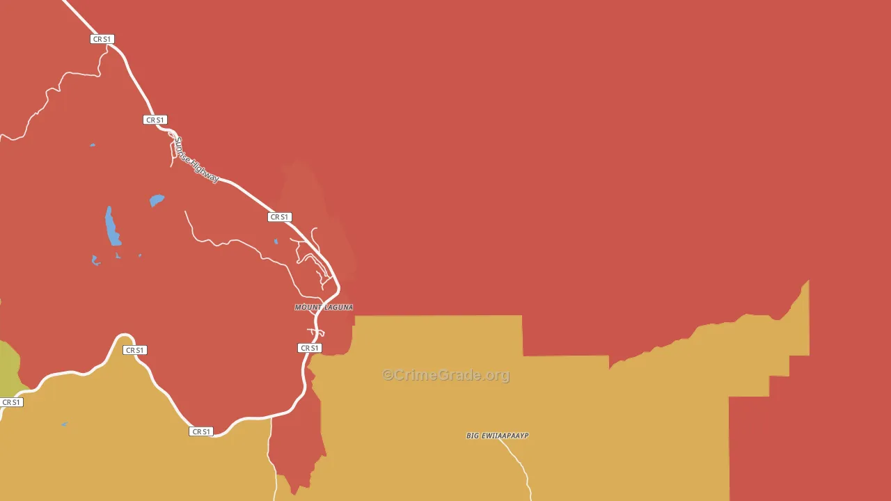 91948, CA Map of Drug-Related Crime Rates