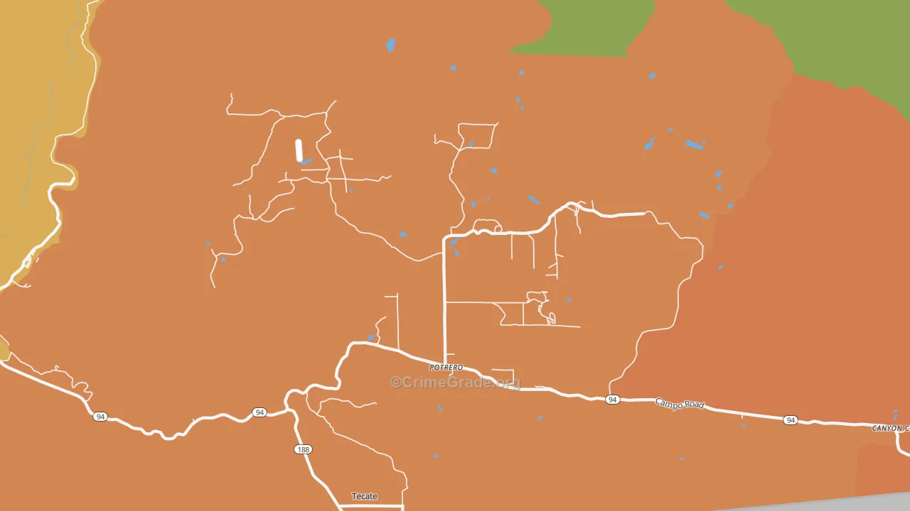 91963, CA Map of Drug-Related Crime Rates