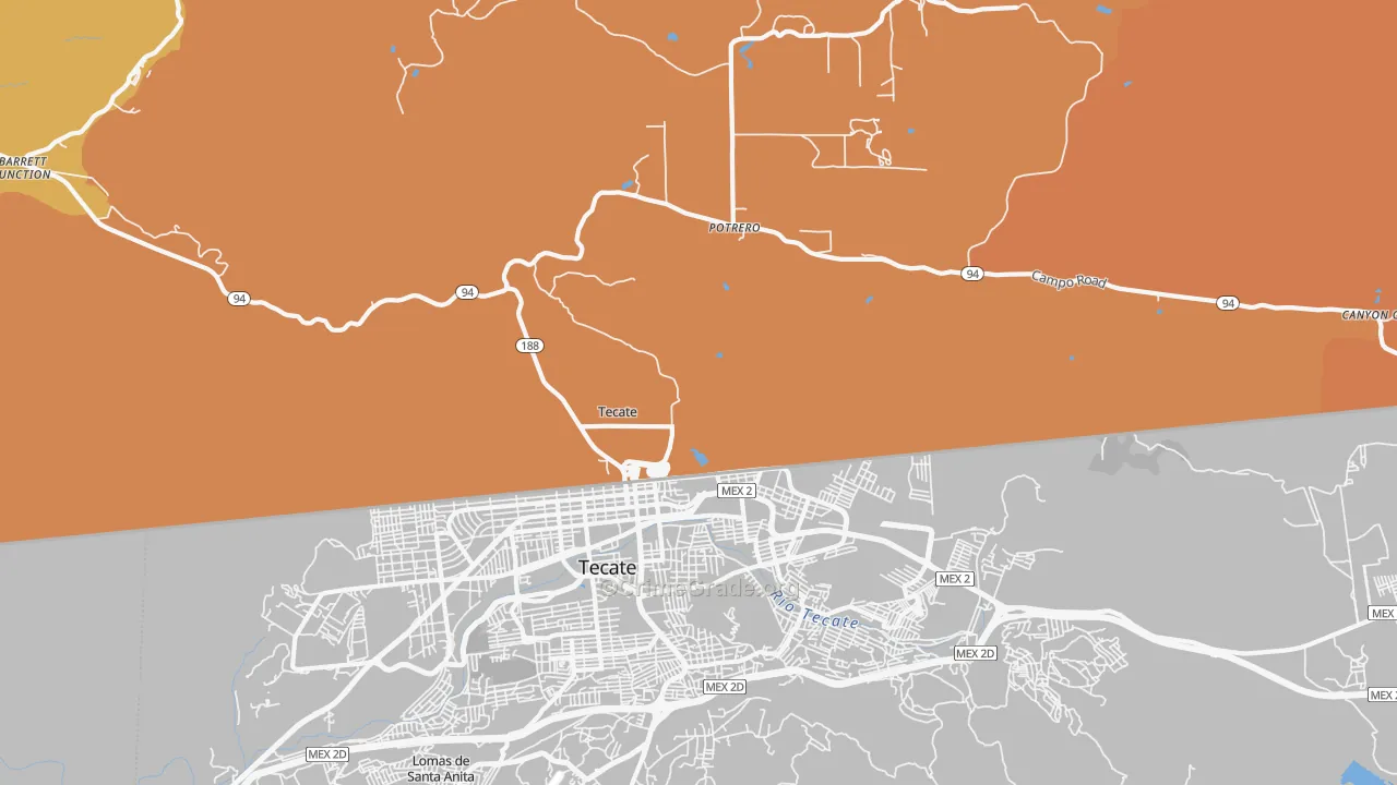 91980, CA Map of Drug-Related Crime Rates