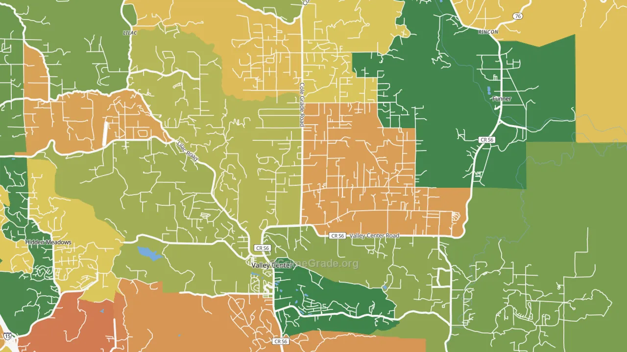 92082, CA Map of Drug-Related Crime Rates