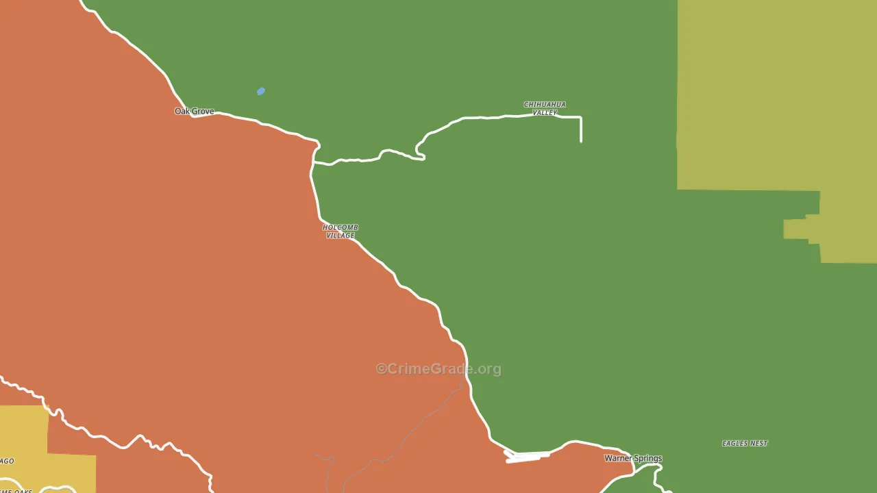 92086, CA Map of Drug-Related Crime Rates