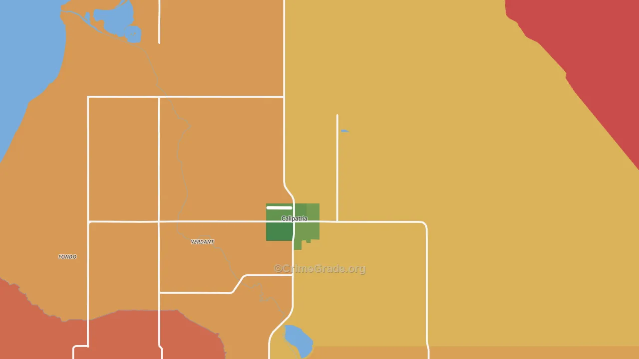 92233, CA Map of Drug-Related Crime Rates