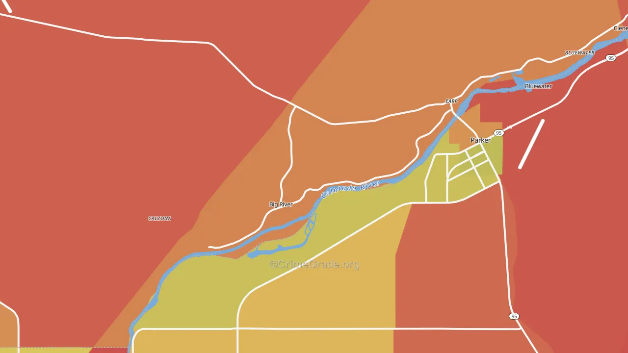 92242, CA Map of Drug-Related Crime Rates