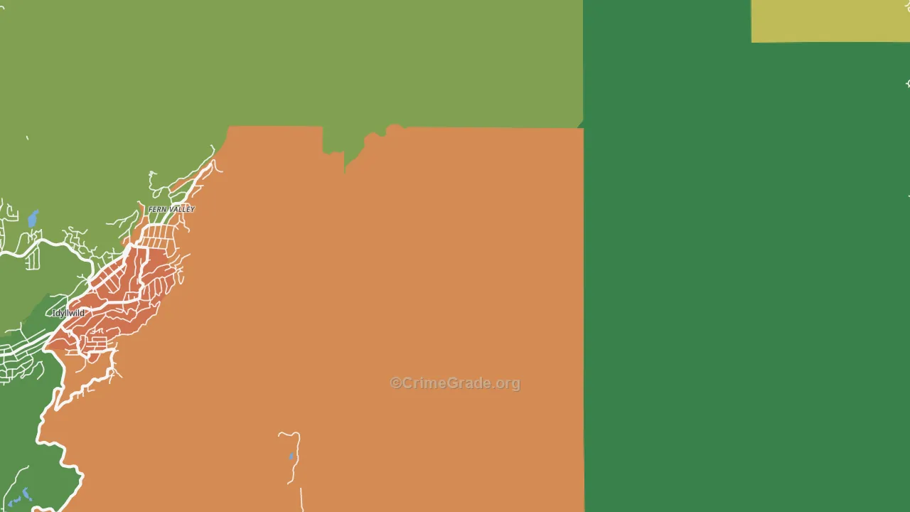 92263, CA Map of Drug-Related Crime Rates