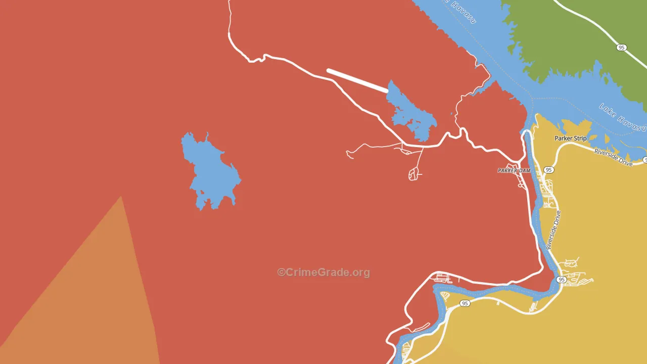 92267, CA Map of Drug-Related Crime Rates