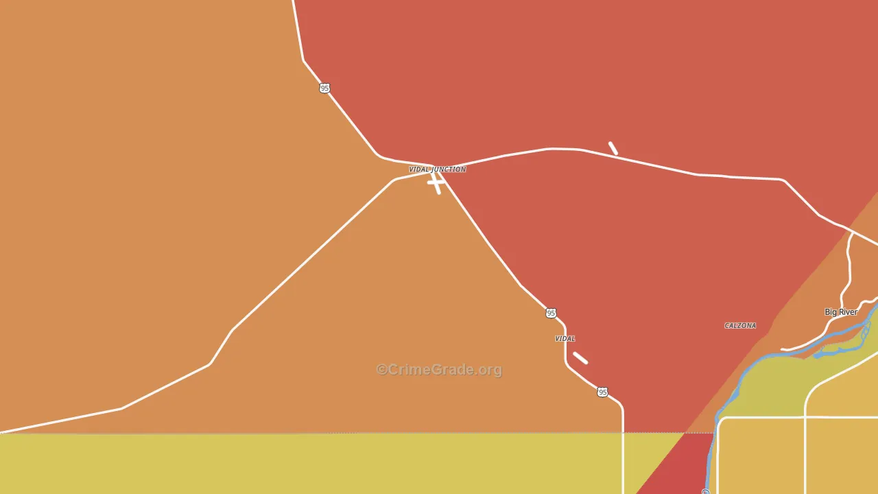 92280, CA Map of Drug-Related Crime Rates