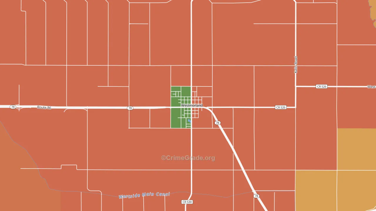 92281, CA Map of Drug-Related Crime Rates
