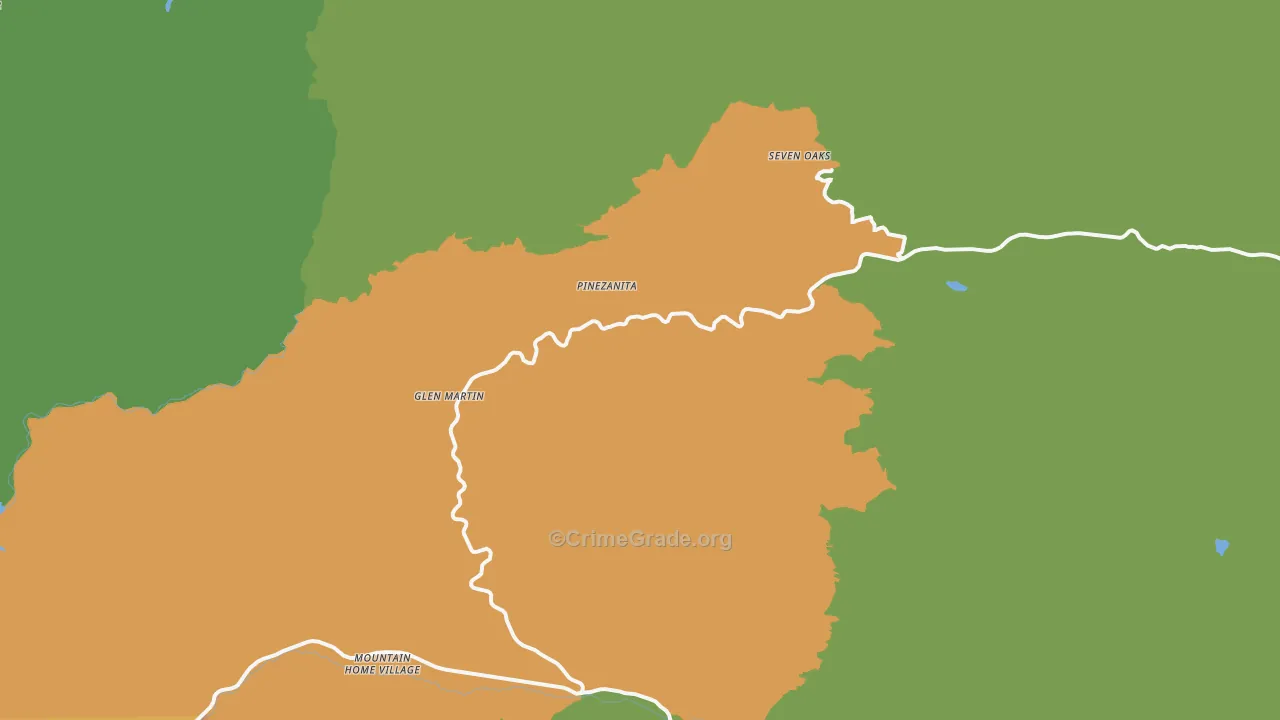 92305, CA Map of Drug-Related Crime Rates