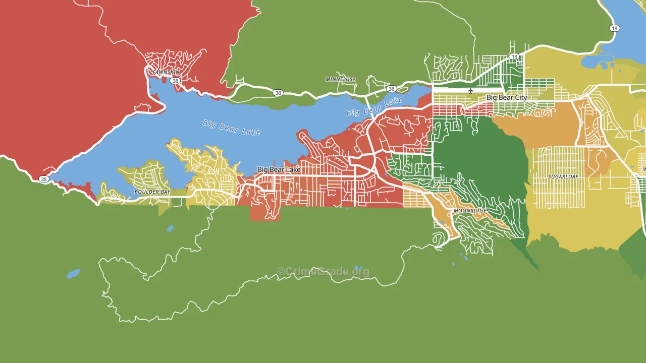 92315, CA Map of Drug-Related Crime Rates