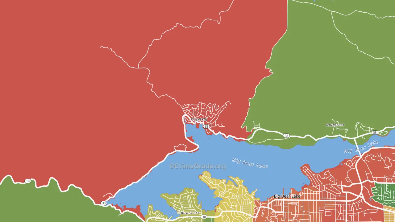 92333, CA Map of Drug-Related Crime Rates
