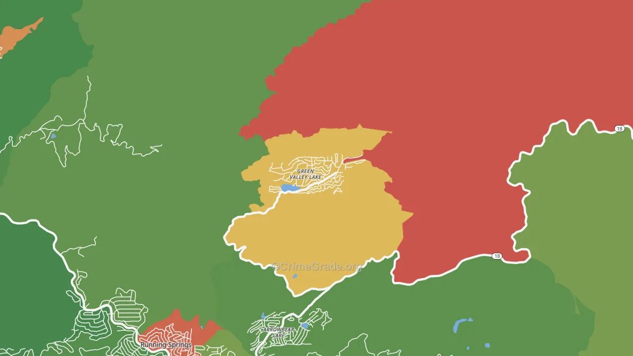 92341, CA Map of Drug-Related Crime Rates