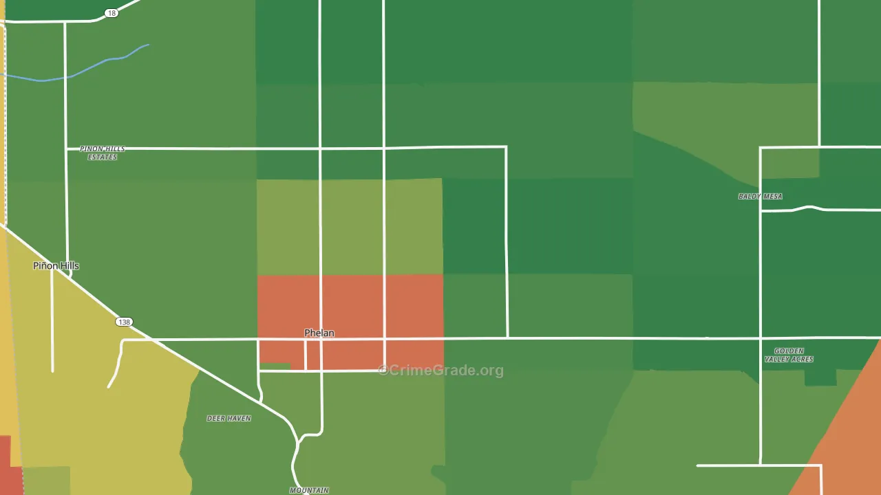 92371, CA Map of Drug-Related Crime Rates