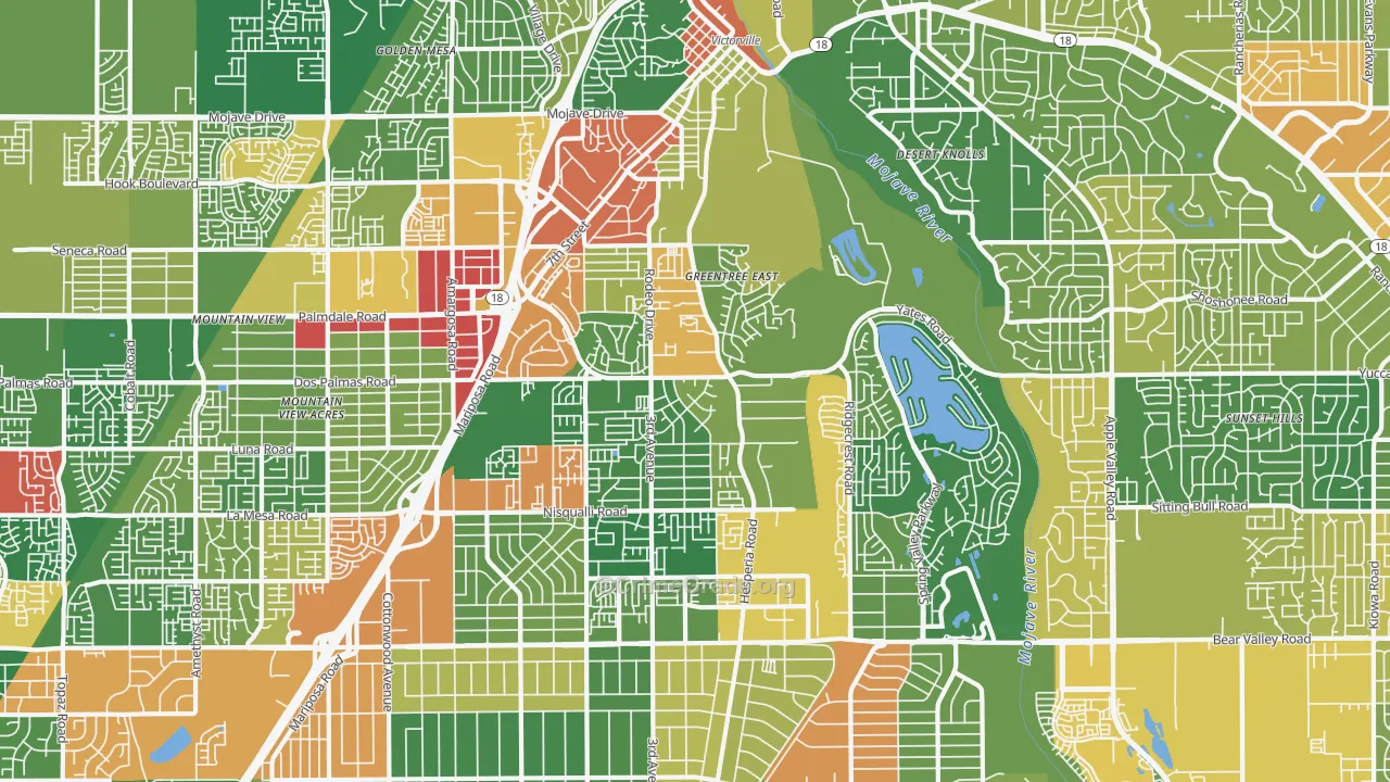 92395, CA Map of Drug-Related Crime Rates