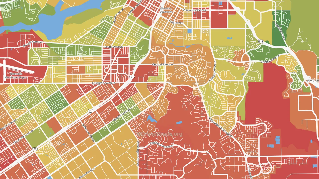 92506, CA Map of Drug-Related Crime Rates