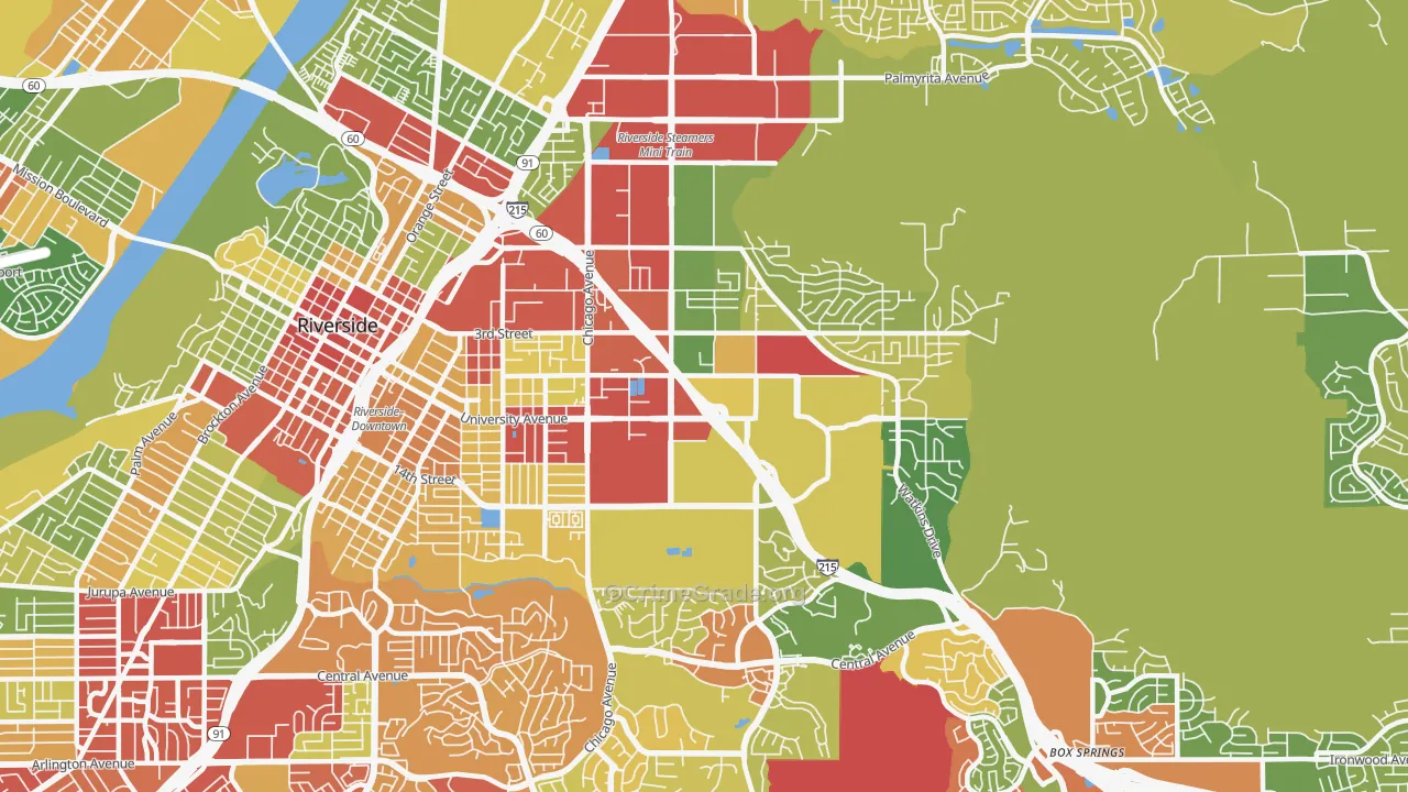 92507, CA Map of Drug-Related Crime Rates