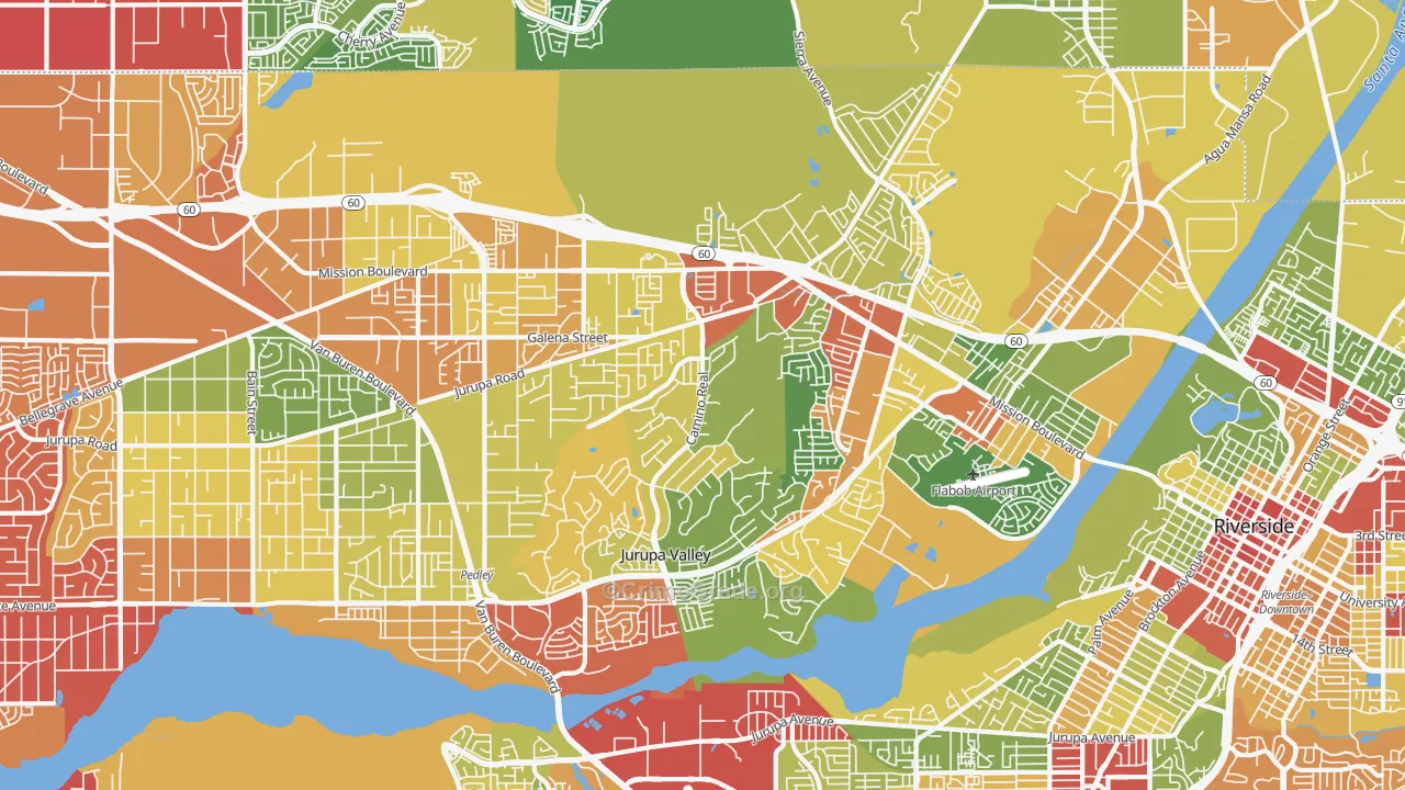 92509, CA Map of Drug-Related Crime Rates
