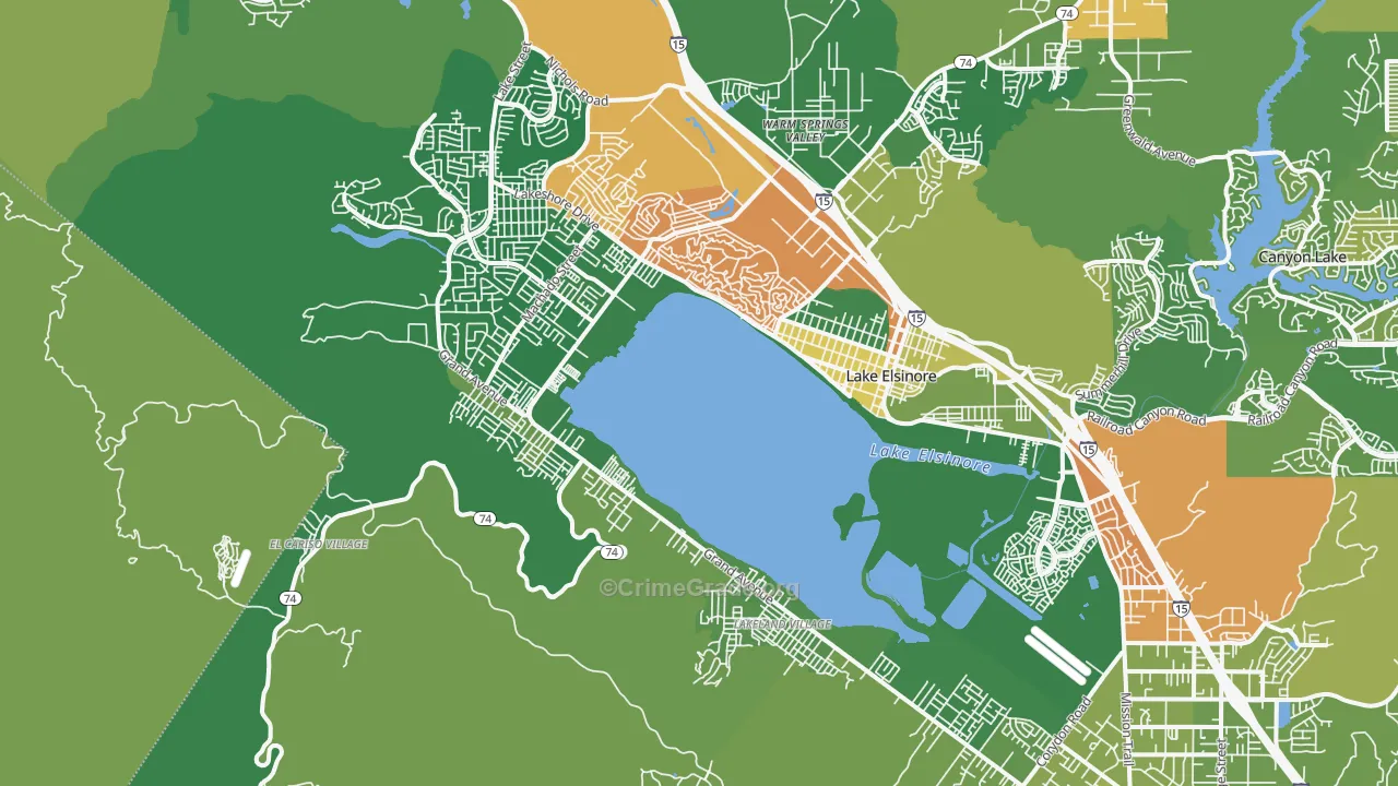 92530, CA Map of Drug-Related Crime Rates