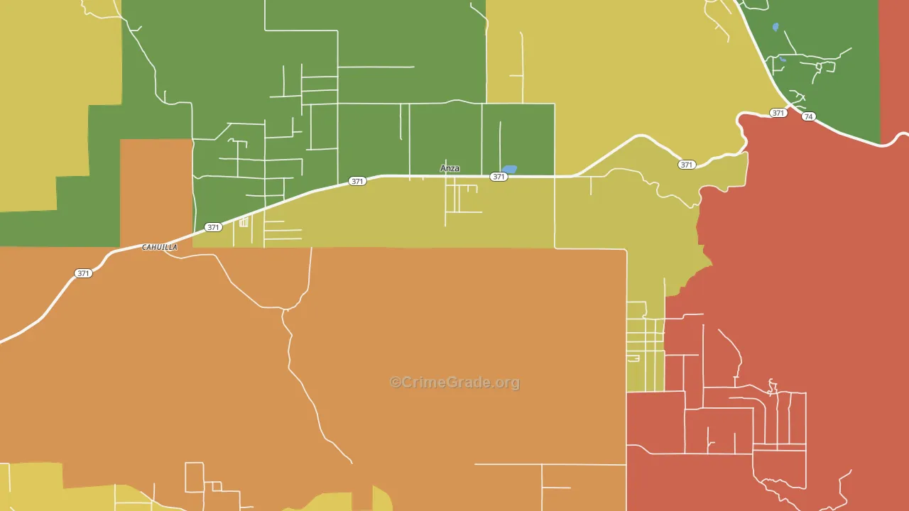 92539, CA Map of Drug-Related Crime Rates