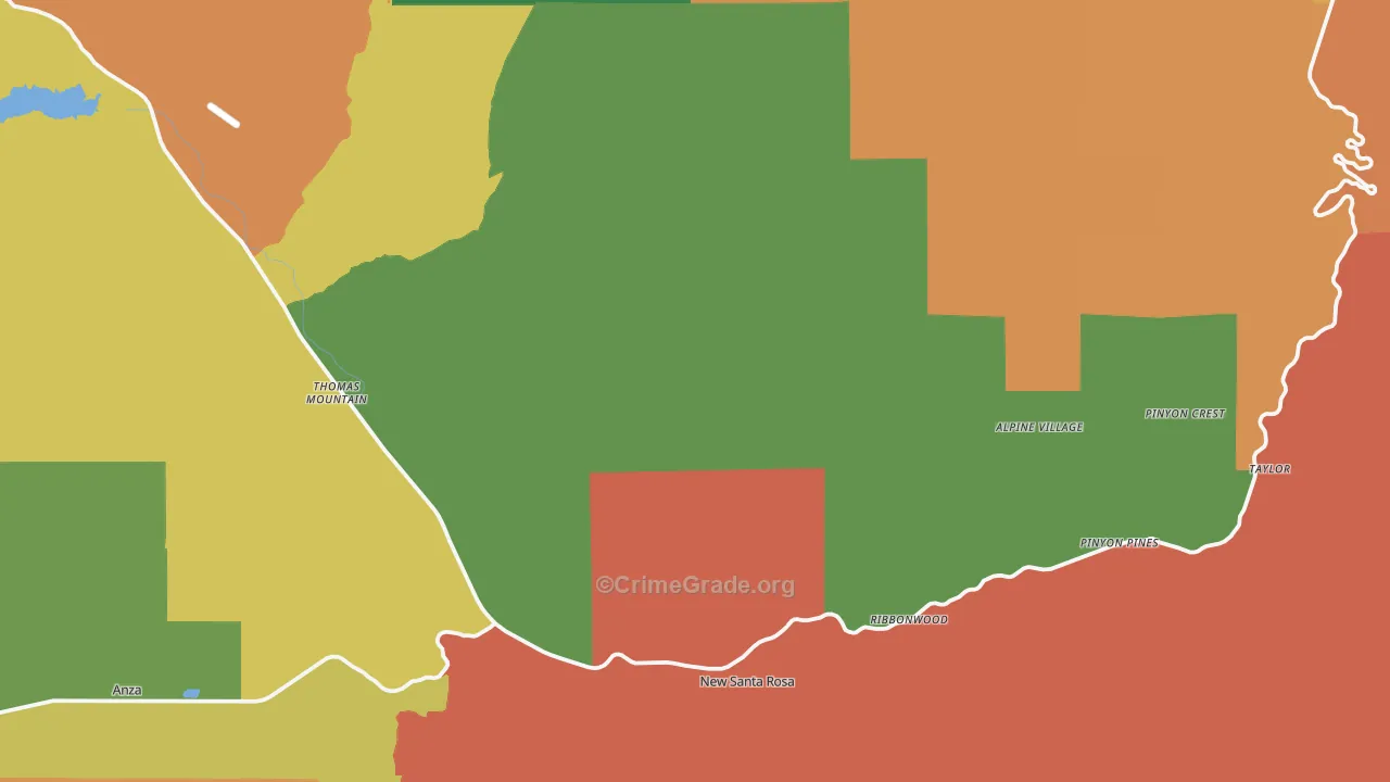 92561, CA Map of Drug-Related Crime Rates
