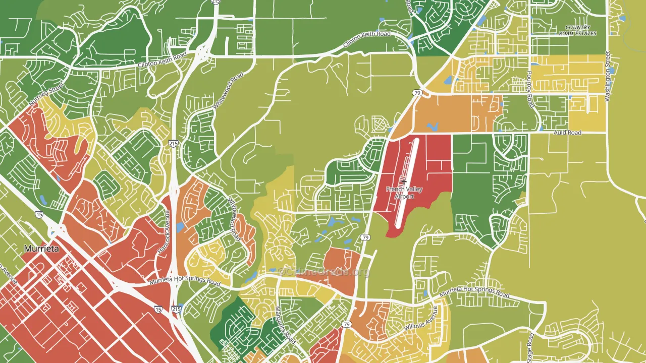 92563, CA Map of Drug-Related Crime Rates