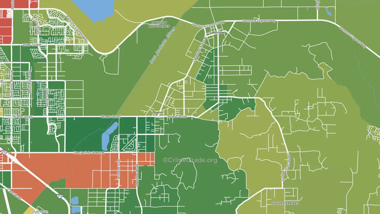 92567, CA Map of Drug-Related Crime Rates
