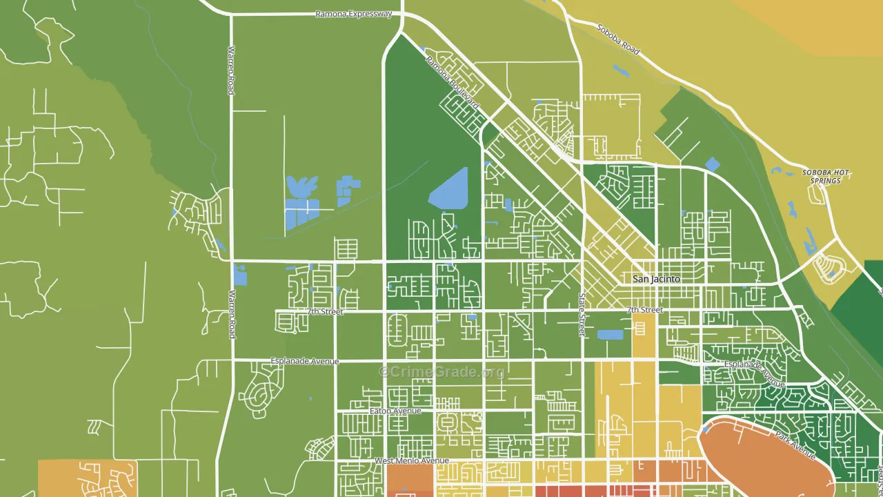 92582, CA Map of Drug-Related Crime Rates